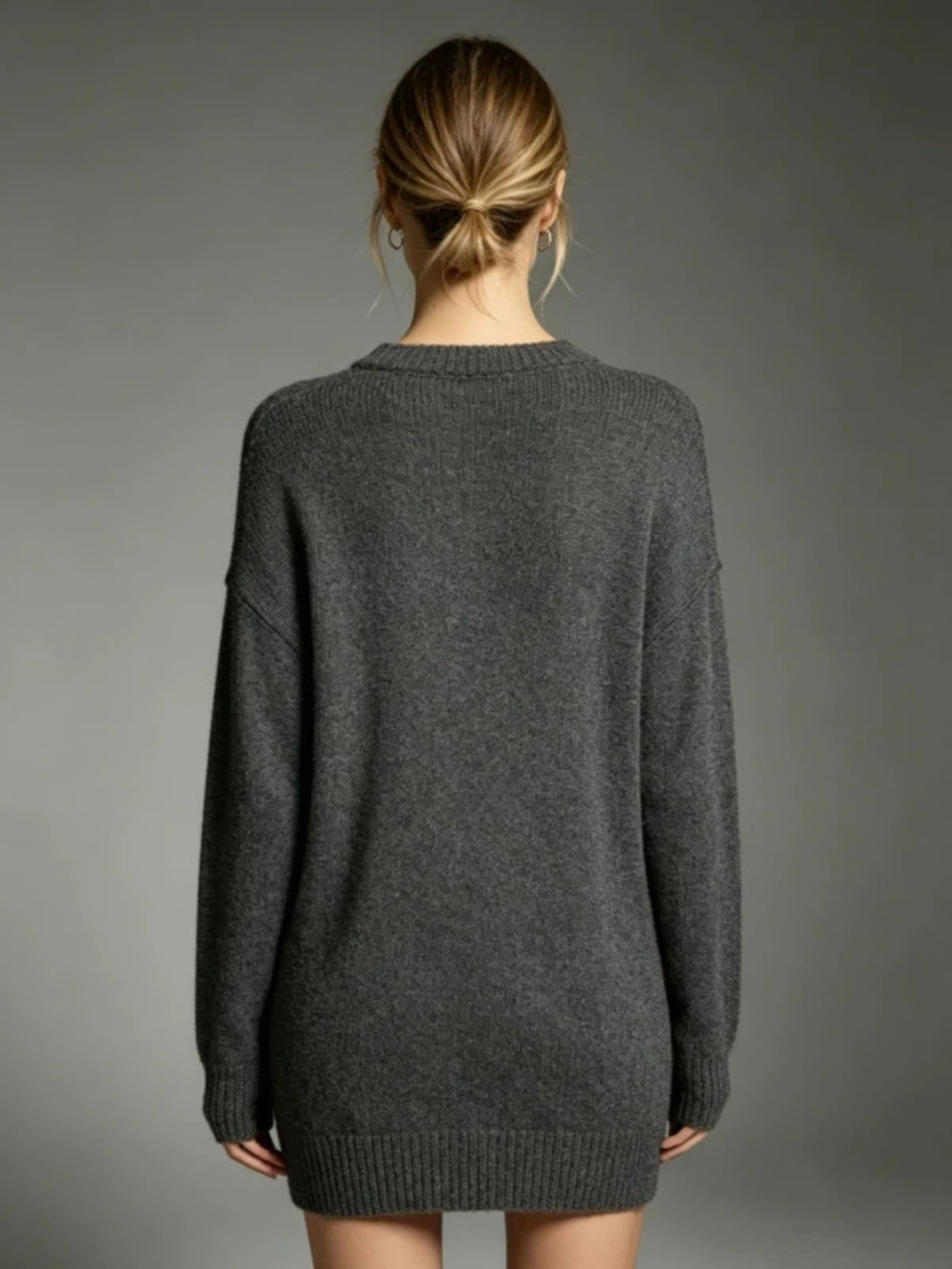 ZARA Fall Winter French Sexy Chic Oversized Long Openwork Sweater